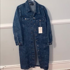Coats | Extra Long Jean Jacket | Poshmark